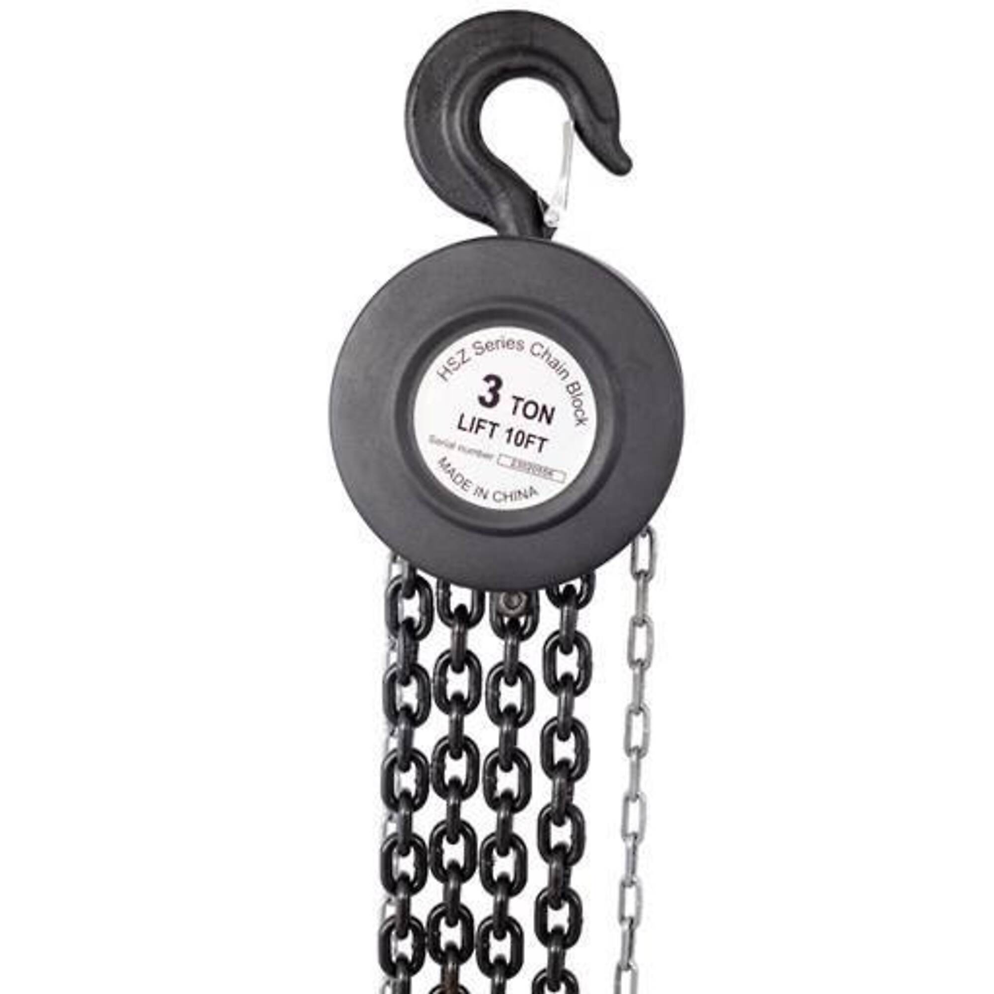 TMB Manual Chain Hoist — 5 Ton, 11000-Lb. Capacity, Black, Model# BAC-W46557617